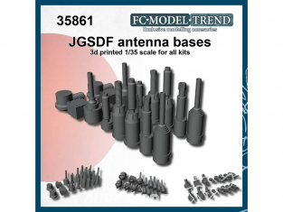 FC MODEL TREND accessoire résine 35861 Bases antennes JGSDF 1/35