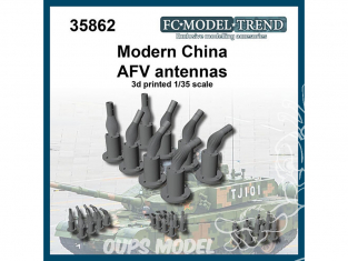 FC MODEL TREND accessoire résine 35862 Antennes AFV Chinois Modernes 1/35