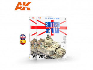 Ak Interactive livre AK130003 LES BRITANNIQUES EN GUERRE VOL.2 en Anglais et Espagnol