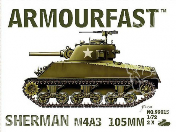 Armourfast maquette militaire 99015 Sherman M4/A3 105mm 1/72