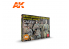 Ak interactive peinture acrylique 3G Set AK11759 ENSEMBLE SIGNATURE differents Uniformes Allemand WWII CALVIN TAN 3G