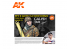 Ak interactive peinture acrylique 3G Set AK11759 ENSEMBLE SIGNATURE differents Uniformes Allemand WWII CALVIN TAN 3G