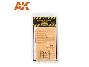 AK interactive ak8227 5 EUROPALETTE EN BOIS COUPE LASER 1/35