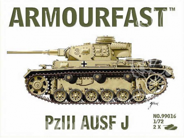 Armourfast maquette militaire 99016 Panzerkampfwagen III Ausf J 1/72