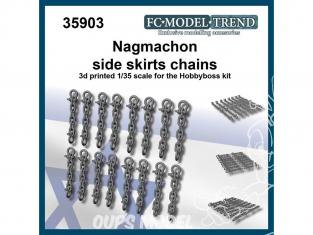 FC MODEL TREND accessoire résine 35903 Chaines de jupes Nagmachon Hobby Boss 1/35