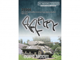 FC MODEL TREND accessoire résine 35566 Protections feux M10 - M36 & Achilles 1/35