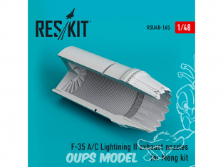 ResKit kit d'amelioration Avion RSU48-0165 Tuyère F-35 A/С Lightning II pour kit Meng 1/48