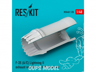 ResKit kit d'amelioration Avion RSU48-0128 Tuyère F-35 (A/С) Lightning II pour kit Kitty Hawk 1/48