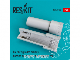 ResKit kit d'amelioration Avion RSU48-0163 Tuyère RA-5C Vigilante type Early pour kit Trumpeter 1/48