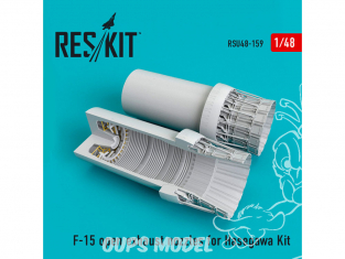 ResKit kit d'amelioration Avion RSU48-0159 Tuyère F-15 ouverte pour kit Hasegawa 1/48