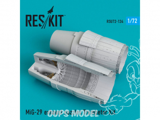 ResKit kit d'amelioration Avion RSU72-0134 Tuyère MiG-29 pour kit Trumpeter 1/72