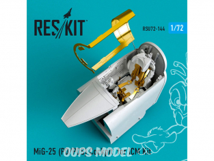 ResKit kit d'amelioration Avion RSU72-0144 Cockpit MiG-25 PD/PDS pour Kit ICM 1/72