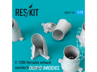 ResKit kit d'amelioration Avion RSU72-0157 Tuyère C-130H Hercules pour kit Zvezda 1/72