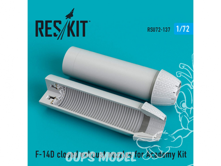 ResKit kit d'amelioration Avion RSU72-0137 Tuyère Feremée F-14D Tomcat pour kit Academy 1/72