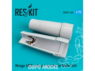 ResKit kit d'amelioration Avion RSU72-0160 Tuyère Mirage 4000 pour kit Modelsvit 1/72