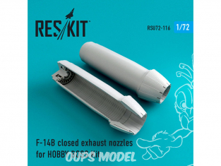 ResKit kit d'amelioration Avion RSU72-0116 Tuyère fermée F-14 B/D pour kit Hobby Boss 1/72