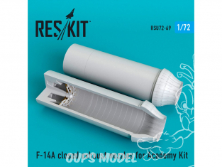 ResKit kit d'amelioration Avion RSU72-0069 Tuyère fermée F-14A Tomcat pour kit Academy 1/72