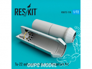 ResKit kit d'amelioration Avion RSU72-0118 Tuyère Tu-22 pour kit Modelsvit 1/72