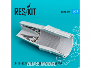 ResKit kit d'amelioration Avion RSU72-0135 Tuyère J-10 pour kit Trumpeter 1/72