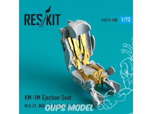 ResKit kit d'amelioration Avion RSU72-0158 Siège éjectable KM-1M (MiG-21, MiG-23, MiG-25, MiG-27) pour kit Tous 1/72