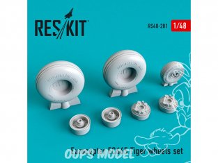 ResKit kit d'amelioration Helico RS48-0281 Roues en résine Eurocopter EC665 Tiger 1/48