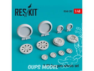 ResKit kit d'amelioration Helico RS48-0282 Roues en résine F-89 Scorpion 1/48