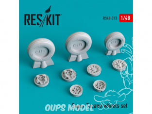 ResKit kit d'amelioration avion RS48-0313 Roues en résine Super Tucano 1/48