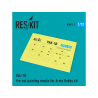 ResKit kit d'amelioration avion RSM72-0003 Yak-1B Masques de peinture pour kit Arma Hobby 1/72