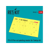 ResKit kit d'amelioration Hélicoptére RSM48-0014 Masques de peinture F-14D pour kit Tamiya 1/48