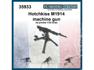 FC MODEL TREND accessoire résine 35933 Hotchkiss M1914 Mitrailleuse 1/35