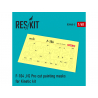 ResKit kit d'amelioration Avion RSM48-0005 Masques de peinture F-104 J/G pour kit Kinetic 1/48