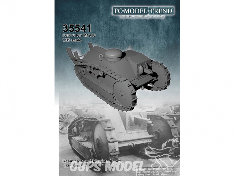 FC MODEL TREND maquette résine 35541 Char Ford 3Ton M1918 1/35