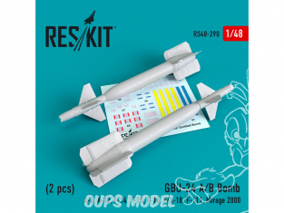 ResKit kit armement Avion RS48-0290 Bombe Gbu-24 A-B (2 pièces) 1/48
