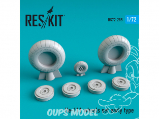 ResKit kit d'amelioration Avion RS72-0285 Jeu de roues He-111 type précoce 1/72