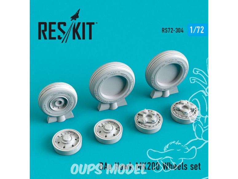 ResKit kit d'amelioration Avion RS72-0304 Jeu de roues BAe Hawk MK200 1/72