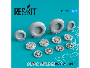 ResKit kit d'amelioration Avion RS72-0283 Jeu de roues HU-16 Albatros Type 1 1/72