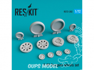 ResKit kit d'amelioration Avion RS72-0282 Jeu de roues F-89 Scorpion 1/72