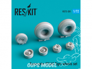 ResKit kit d'amelioration Hélico RS72-0281 Jeu de roues EC665 Tiger 1/72