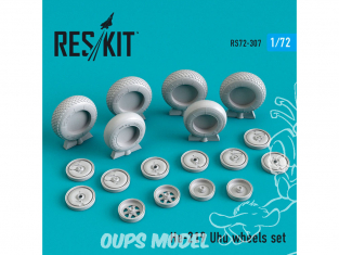 ResKit kit d'amelioration Avion RS72-0307 Jeu de roues He-219 Uhu 1/72