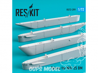 ResKit kit d'amelioration Avion RS72-0299 Pylônes pour MiG-25 BM 1/72