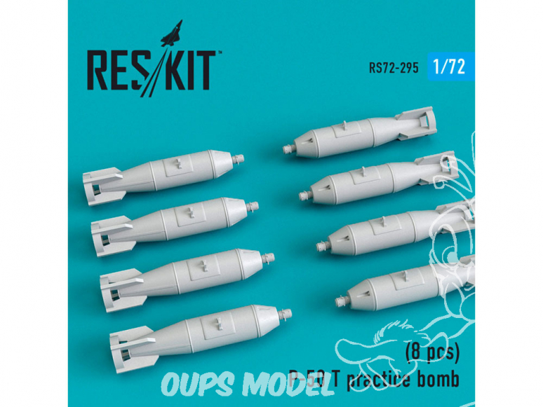 ResKit kit d'amelioration Avion RS72-0295 Bombe d'entraînement P-50 T (8 pièces) 1/72