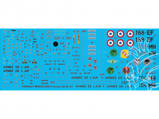 BERNA DECALS BD48-153 Dassault Mirage 2000-5F Corse 1/48