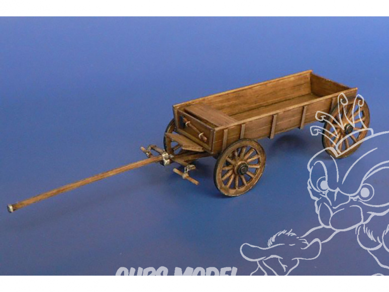 Hauler accessoires diorama HLH72130 Chariot tiré par des chevaux (non inclus) 1/72