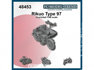 FC MODEL TREND maquette résine 48453 Rikuo Type 97 Sidecar 1/48