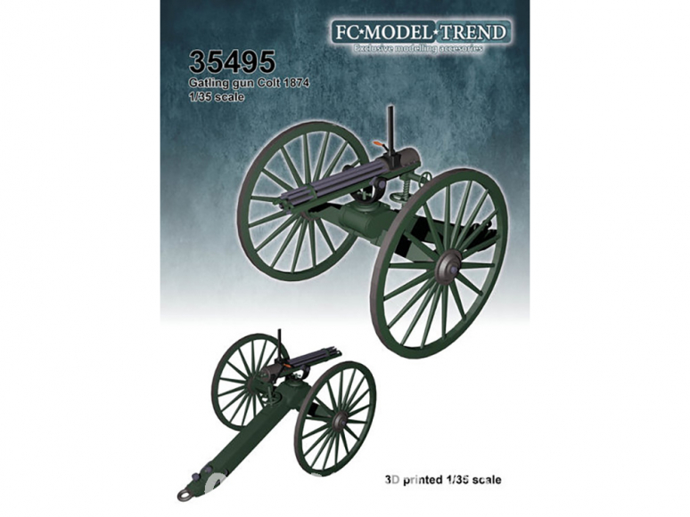 FC MODEL TREND accessoire résine 35495 Gatling gun Colt 1897 1/35