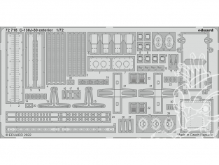 Eduard photodecoupe avion 72718 Extérieur C-130J-30 Zvezda 1/72