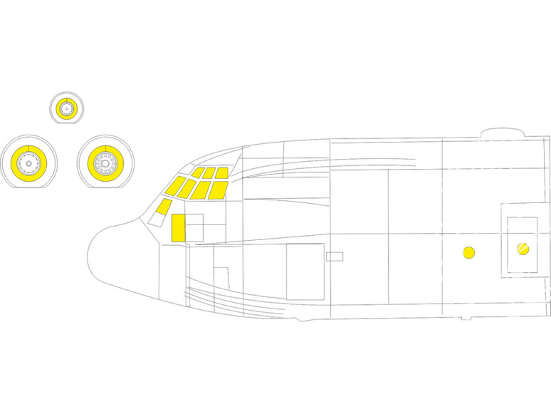 Eduard Express Mask CX617 C-130J-30 Zvezda 1/72