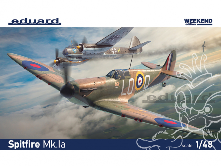 EDUARD maquette avion 84179 Spitfire Mk.Ia WeekEnd Edition 1/48