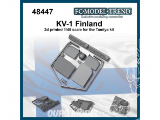 FC MODEL TREND accessoire résine 48447 KV-1 Finland Tamiya 1/48