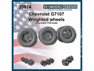 FC MODEL TREND accessoire résine 35974 Roues lestées Chevrolet G7107 1/35